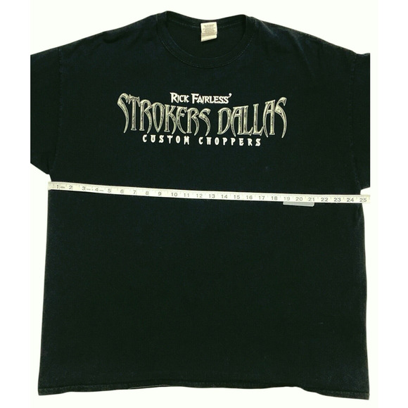 Rick Fairless Strokers Dallas Custom Choppers Men's T Shirt 2XL Motorcycle Biker - Picture 4 of 8